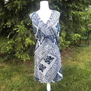 Blue and white Gap dress